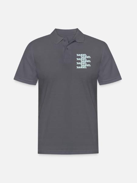 SkrrSkrrSkrr - Männer Poloshirt - Anthrazit