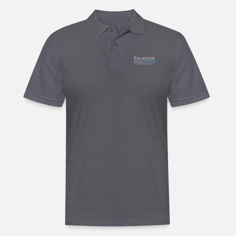 Engineer - Solving Problems - Engineering Shirt - Men's Polo Shirt - charcoal grey