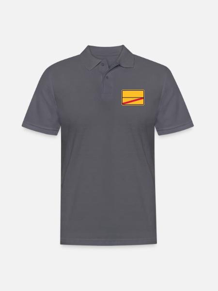 Ortsschild - Männer Poloshirt - Anthrazit