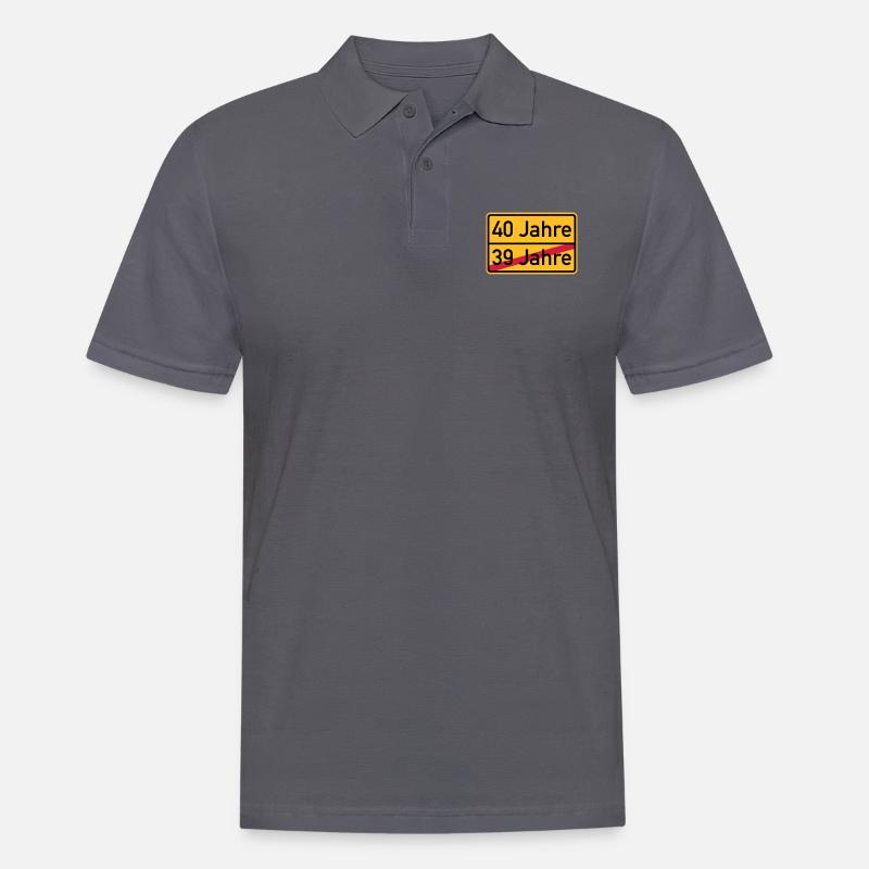 40. Geburtstag - Männer Poloshirt - Anthrazit