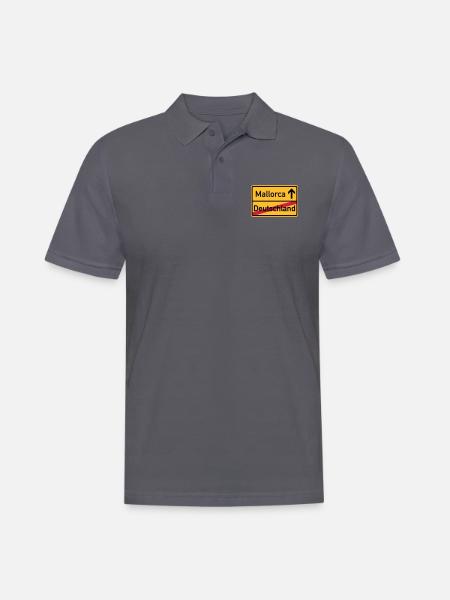 Mallorca - Männer Poloshirt - Anthrazit