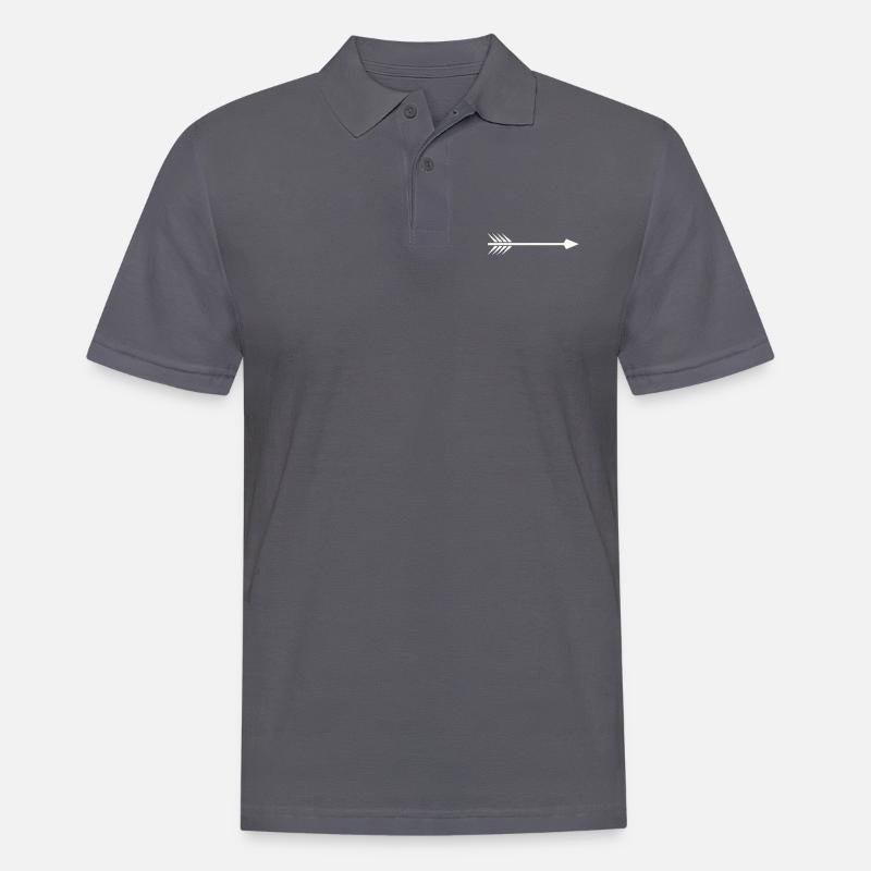 Pfeil - Männer Poloshirt - Anthrazit