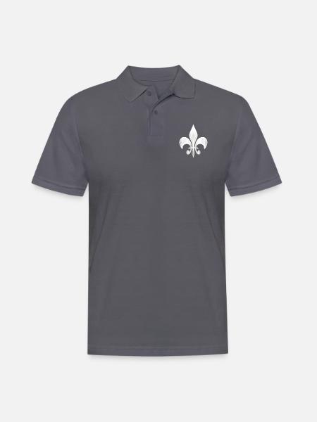 Lilie 3 - Männer Poloshirt - Anthrazit