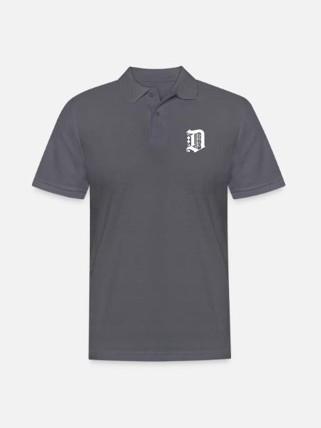 Detroit T Shirt Graphic - Männer Poloshirt - Anthrazit