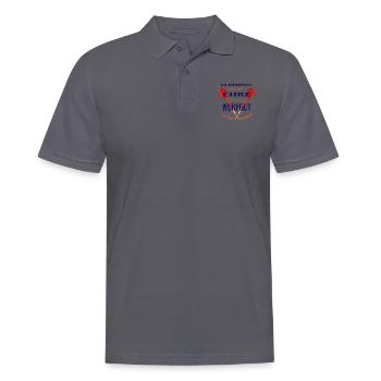 Darts Sayings Darts for Darts Players Gifts - Men's Polo Shirt - charcoal grey - Front - Nico (186cm)