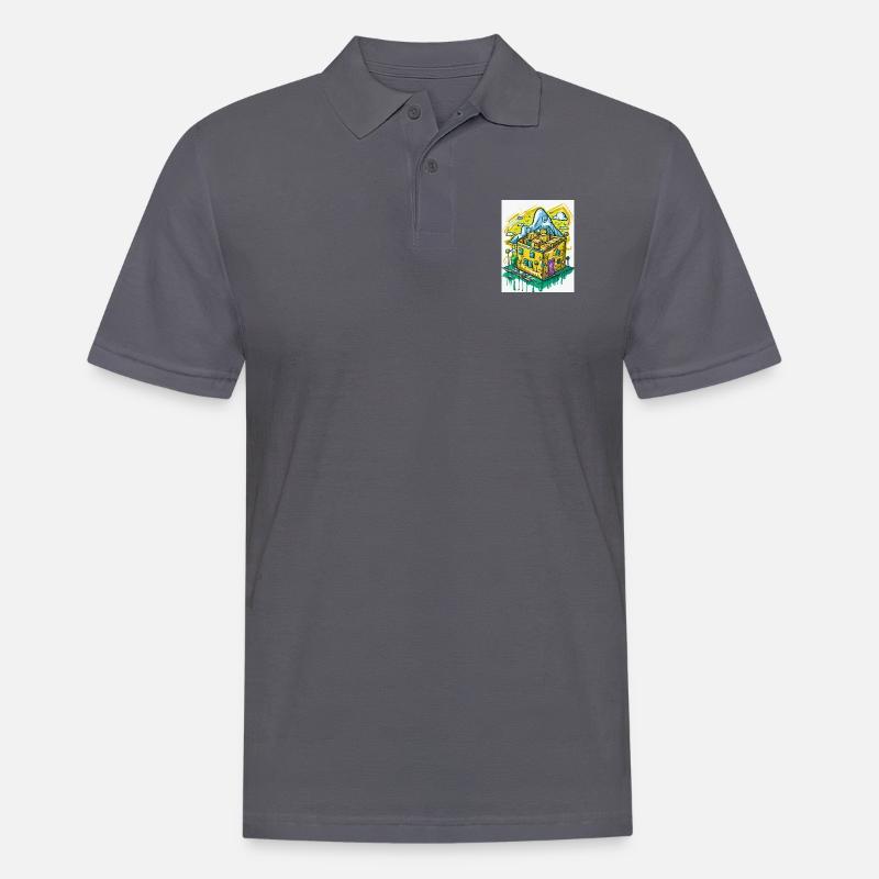 Es rappelt im Karton - Männer Poloshirt - Anthrazit