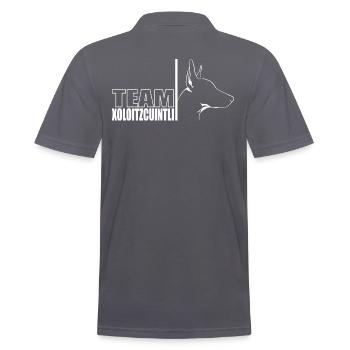 TEAM Xoloitzcuintli Dog Dog Wilsigns - Men's Polo Shirt - charcoal grey - Back - Nico (186cm)