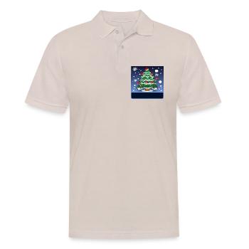 CHRISTMAS PLUMBER SANITARY FACILITIES PÖMPEL - Men's Polo Shirt - beige - Front - Nico (186cm)