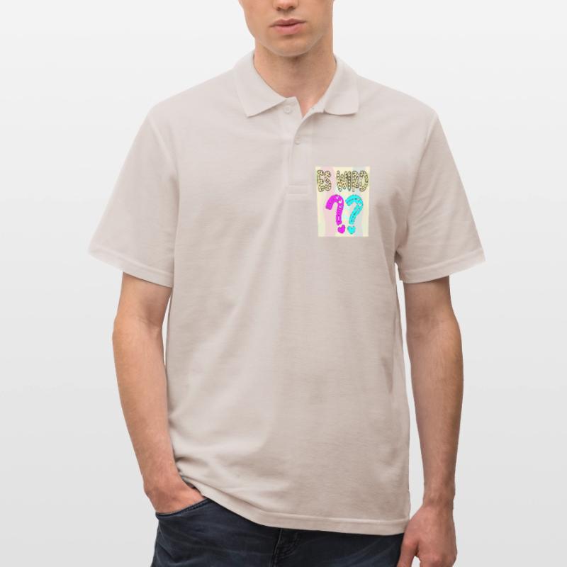 BABYSPRÜCHE - ES WIRD EIN MÄDCHEN ODER JUNGE FRAGE Männer Poloshirt