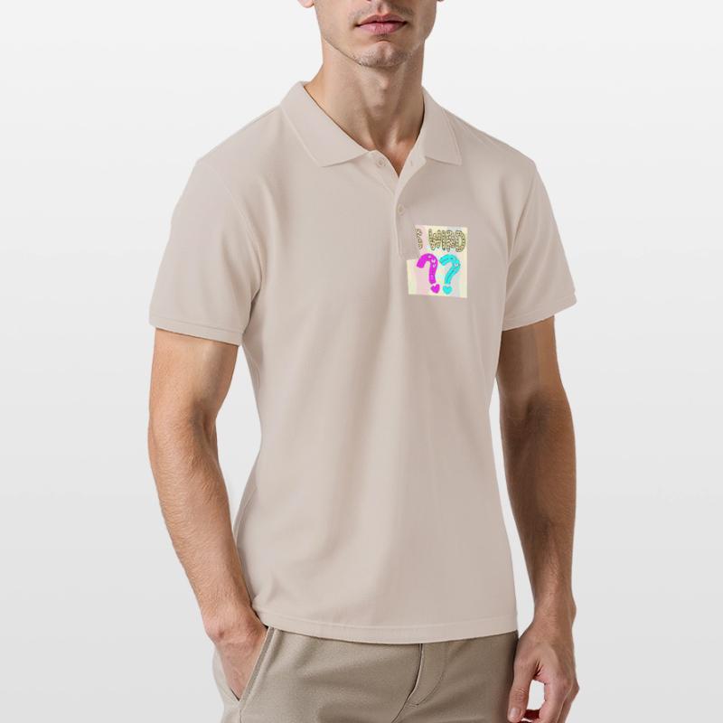 BABYSPRÜCHE - ES WIRD EIN MÄDCHEN ODER JUNGE FRAGE Männer Poloshirt