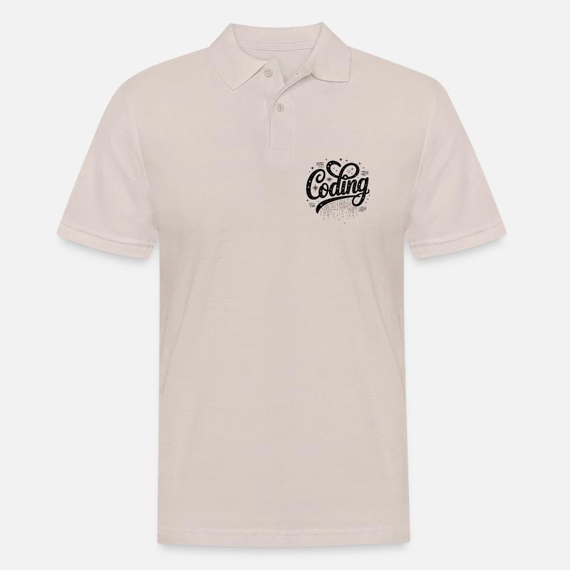 Coding - Cool Technology Design - Men's Polo Shirt - beige