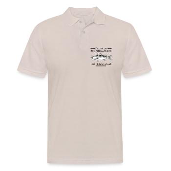 Ichtyologe und Fisch - Männer Poloshirt - Beige - Vorne - Nico (186cm)