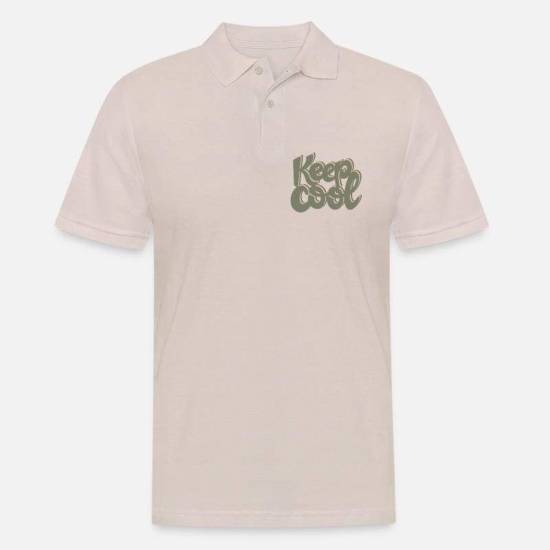 KEEP COOL - Männer Poloshirt - Beige