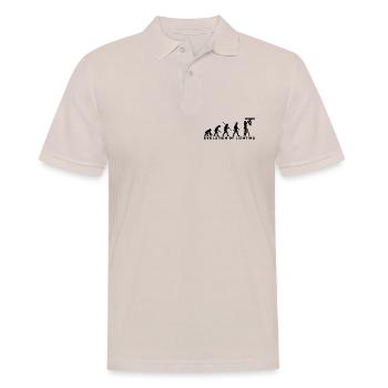 Evolution of Lighting – Veranstaltungstechnik - Männer Poloshirt - Beige - Vorne - Nico (186cm)