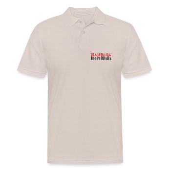 Hamburg Vintage Rubber Stamp - Men's Polo Shirt - beige - Front - Nico (186cm)