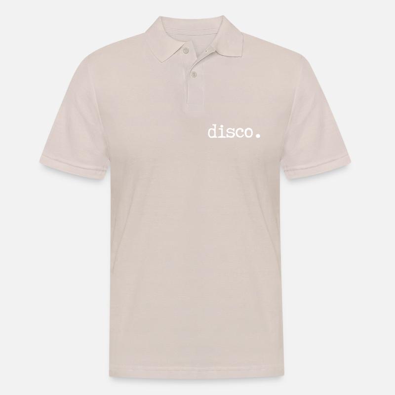 Disco - Männer Poloshirt - Beige