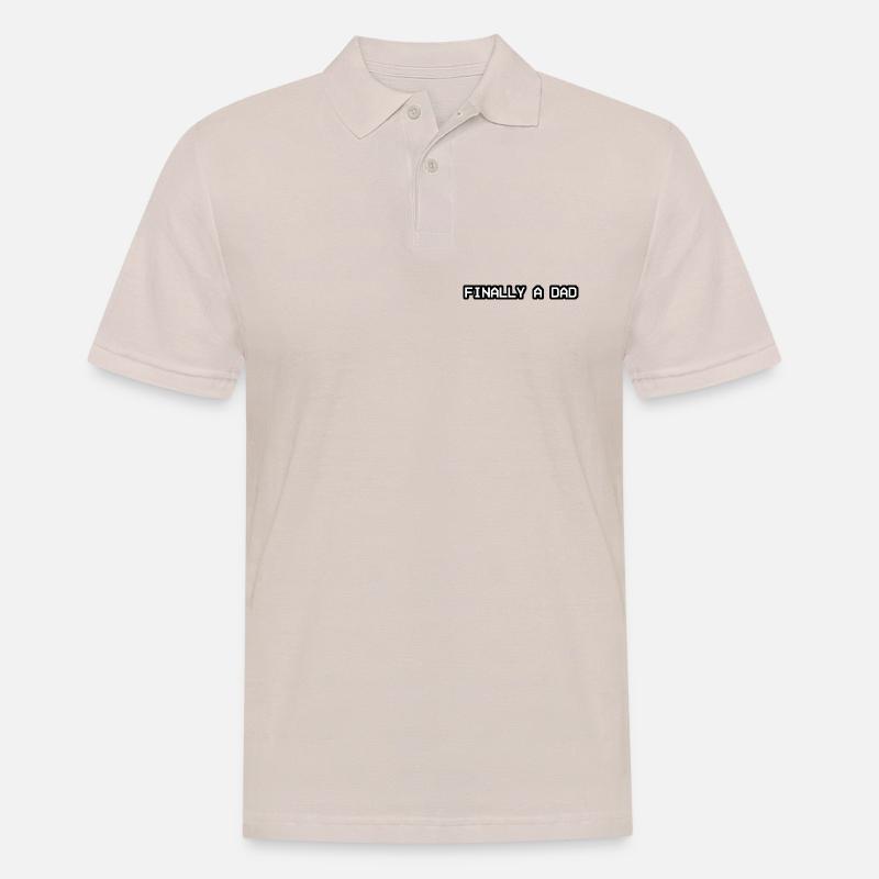 Endlich ein Papa-Design - Männer Poloshirt - Beige