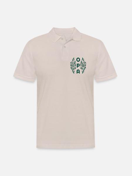 SCHRIFTZUG OPA - GARTEN RENTNER - Männer Poloshirt - Beige