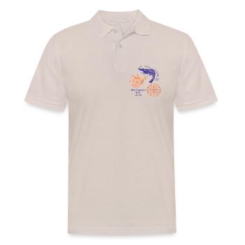 Meeresmuscheln und Garnele Design - Männer Poloshirt - Beige - Vorne - Nico (186cm)