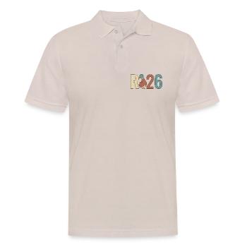 R Ente 2026 - R Ente 26 - Rente 2026 - Männer Poloshirt - Beige - Vorne - Nico (186cm)