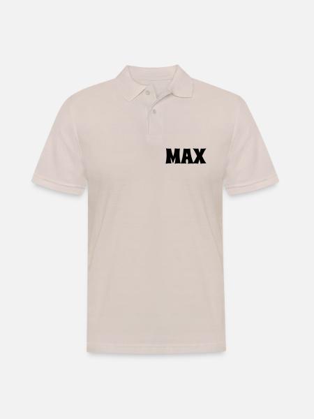 Max - Männer Poloshirt - Beige
