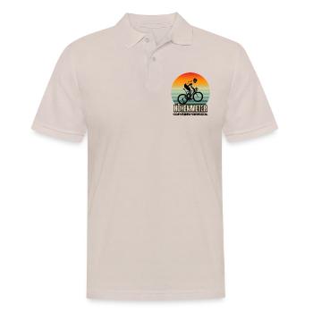 Lustiger Radspruch - Höhenmeter nicht geschenkt - Männer Poloshirt - Beige - Vorne - Nico (186cm)