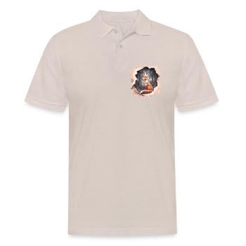 Fuchs Vintage - Männer Poloshirt - Beige - Vorne - Nico (186cm)