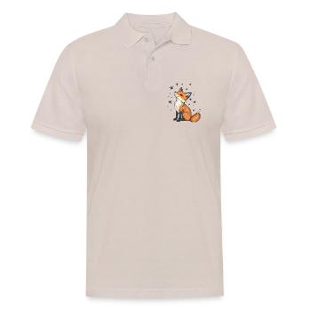 Fuchs und Sterne - Männer Poloshirt - Beige - Vorne - Nico (186cm)