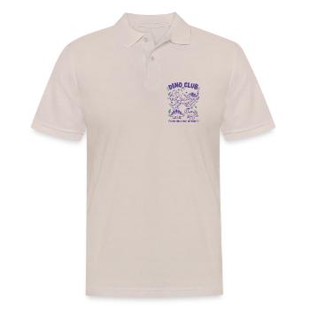 Dino Club – Kleine Dinos, große Abenteuer - Männer Poloshirt - Beige - Vorne - Nico (186cm)