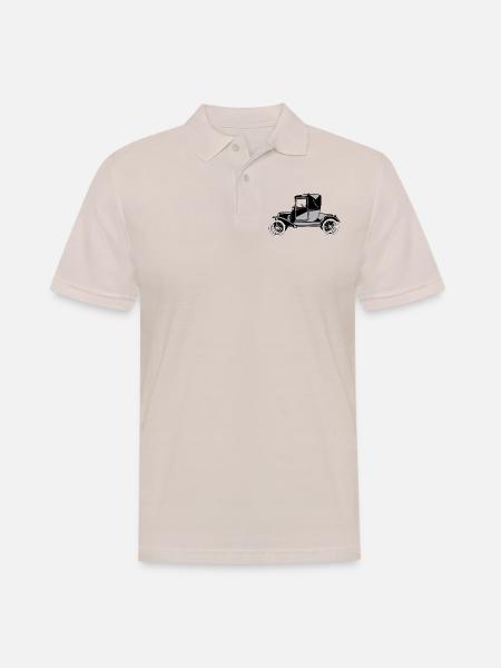 Tin Lizzie - Männer Poloshirt - Beige