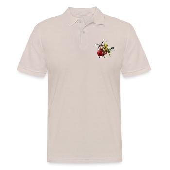 Ladybug and Grasshopper Playing the Mandolin - Men's Polo Shirt - beige - Front - Nico (186cm)