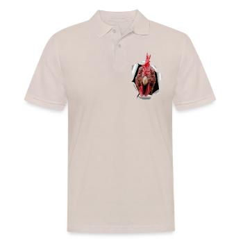 Chicken tears paper - Men's Polo Shirt - beige - Front - Nico (186cm)