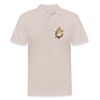 Schwan - Männer Poloshirt - Beige - Vorne - Nico (186cm)