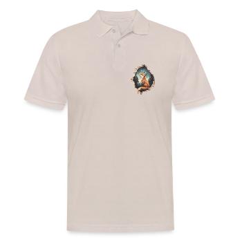 Fuchs Sterne - Männer Poloshirt - Beige - Vorne - Nico (186cm)