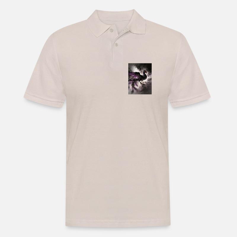 Le Crépuscule du Phénix Noir : Éclipse - Polo Homme - beige