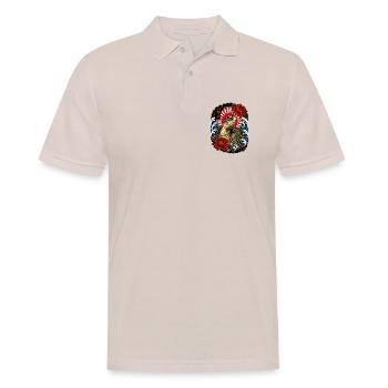 Schildkröte im japanischen Irezumi Stil - Männer Poloshirt - Beige - Vorne - Nico (186cm)