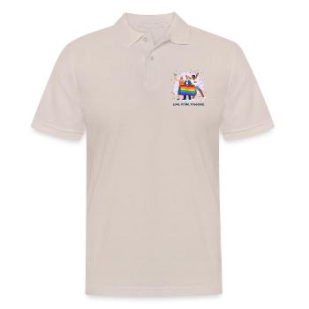 Happy people celebrating pride day - Polo Homme - beige - Devant - Nico (186cm)