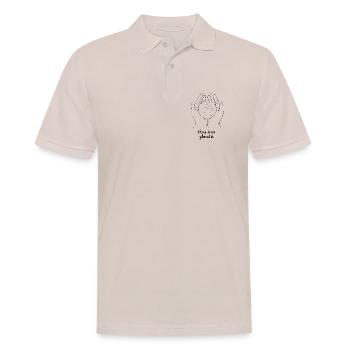 There is no planet b - Männer Poloshirt - Beige - Vorne - Nico (186cm)
