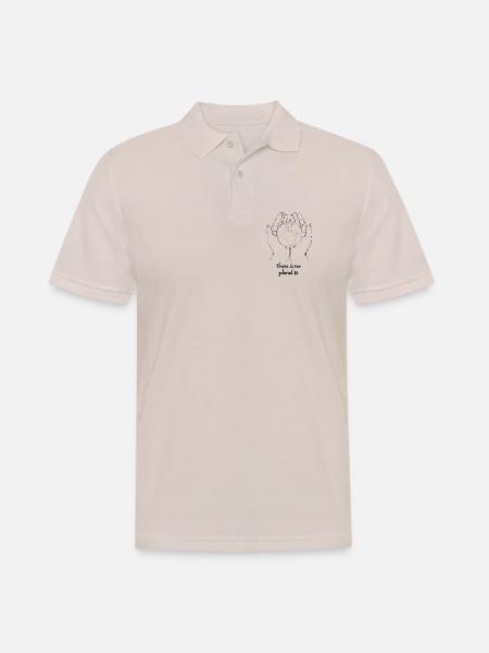 There is no planet b - Männer Poloshirt - Beige