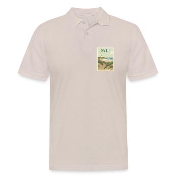 Sylt Vintage Poster | Nordsee Deutschland - Männer Poloshirt - Beige - Vorne - Nico (186cm)