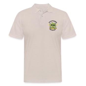 Solar Powered Introvert – Plant Joke - Men's Polo Shirt - beige - Front - Nico (186cm)