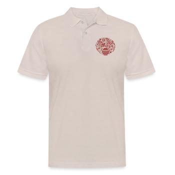 Brautpäll aus Delsbo - Männer Poloshirt - Beige - Vorne - Nico (186cm)