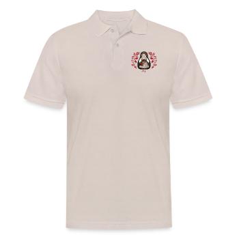 Höchste Inta mit Blumen. - Männer Poloshirt - Beige - Vorne - Nico (186cm)