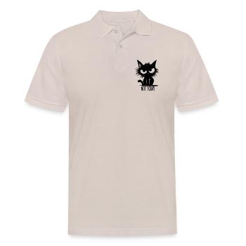 Pas aujourd’hui idée cadeau chat - Polo Homme - beige - Devant - Nico (186cm)