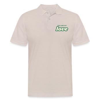 You are my love - Men's Polo Shirt - beige - Front - Nico (186cm)