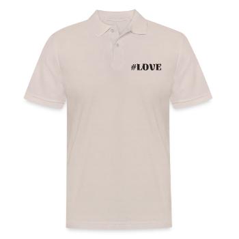 #Love Liebe Lieblingsmensch Schatz - Männer Poloshirt - Beige - Vorne - Nico (186cm)