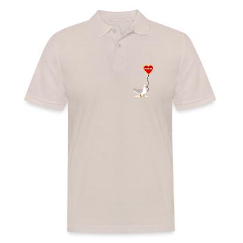 Möwe Pommes - Männer Poloshirt - Beige - Vorne - Nico (186cm)