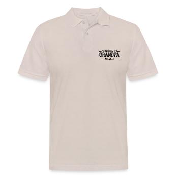 Promu grand-père, prévu pour 2025 - Polo Homme - beige - Devant - Nico (186cm)