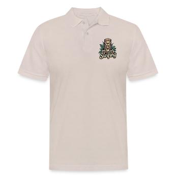 Tiki Surfing Vibes - Pure sensation hawaïenne - Polo Homme - beige - Devant - Nico (186cm)