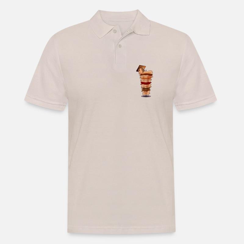 DÖNER KEBAB ABSCHLUSS STUDIUM - Männer Poloshirt - Beige